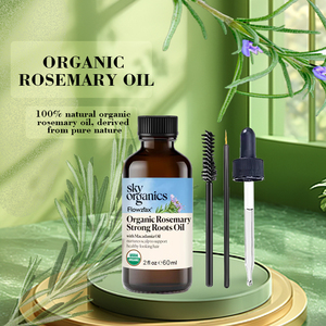 Cosméticos Orgánicos Personalizados para el Cuidado del Cabello, Aceite para el Crecimiento del Cabello Anti-Resequedad y Voluminizador con Aceite <span class=keywords><strong>de</strong></span> Árbol <span class=keywords><strong>de</strong></span> Té, Menta, Argán y Romero - Product Image 2