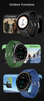 El mejor reloj inteligente original G5 de 1,43 pulgadas para hombres, pista de fitness para la salud, correr, Bluetooth, llamada, pantalla grande, redondo, AMOLED, GPS, reloj inteligente