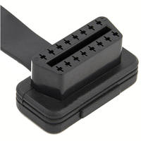 Cable de Extensión Universal para Lector de Códigos OBD2, Macho/Hembra de 16 Pines a OBDII Hembra de 16 Pines, para Autos de 12V/24V