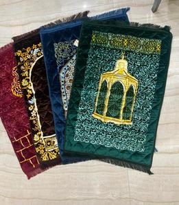 Tapis de prière islamique en velours épais, fabriqué à la machine, en polyester, pour cadeaux - 70"x110" - Product Image 2