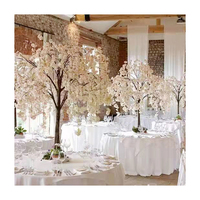 En gros centres de table de mariage intérieur décoratif mini sakura fleur artificielle fleur de cerisier arbre