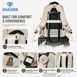 Mochila Escolar Plegable <span class=keywords><strong>de</strong></span> Moda Casual OEM ODM, Gran Capacidad, Múltiples Bolsillos, Ligera, con Bolsa Desmontable, para Estudiantes y Viajes - Product Image 5