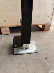 Nouveau support de levage carré soudé <span class=keywords><strong>en</strong></span> acier Q235B certifié CE pour remorque, avec jambe de support amovible et levage par manivelle robuste pour tondeuse de jardin - Product Image 4