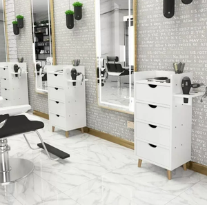 Salon Trolley Wholesale Storage Barber Shop Furniture Good Quality Folding Hair Salon Trolley Beauty Salon <b>Cart</b> Newest - Product Image 3