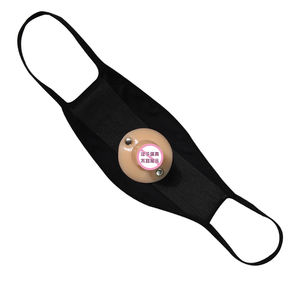 Yetişkin esaret sınırlamalar seks oyun için yapay penis Dildo silikon top Mask ile yüz maskesi - Product Image 2