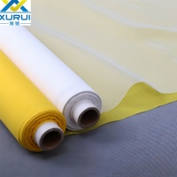 Tissu textile pour impression sérigraphique Xurui 100% polyester uni, maille haute tension, haute élasticité, pour vêtements et t-shirts, impression personnalisée