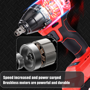 SENGXIN 21V 4.0Ah Brushless Impact Wrench 320N.m Cordless Rechargeable Torque Wrench Kit with <strong>Socket</strong> <strong>Set</strong> Industrial &amp; DIY Grade - Product Image 3