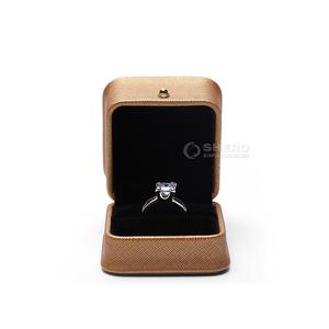 Smooth Pu Leather Rounded Corner Jewelry <b>Box</b> Set For Necklace Ring Bracelet Earring Diamond <b>Storage</b> Jewelry Shop - Product Image 6