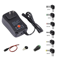 Adaptateur d'alimentation mural EU US UK AU DC 3V 5V 6V 9V 12V AC 100-240V 30W DC 10A