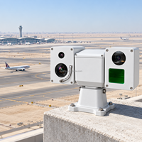 Système de caméra PTZ extérieure de surveillance périmétrique thermique longue portée pour la sécurité des aires aéroportuaires