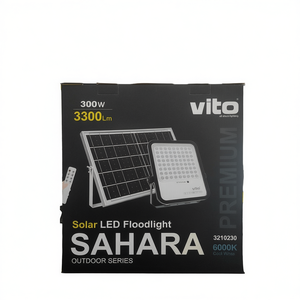 Reflector Solar LED Vito de 300 W, 3300 lm, 6000 K, IP65, Iluminación Exterior - Product Image 3