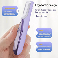 Outil de dermaplaning électrique sonique pour les poils du visage, 3 vitesses, lumière LED, lame de sécurité, exfoliation, éliminateur de peaux mortes pour le visage des femmes