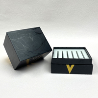 Boîte cadeau de luxe personnalisée avec vernis UV sélectif, en carton rigide avec insert en mousse découpée pour peptides