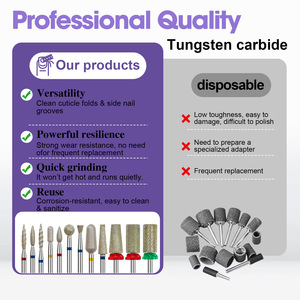 Electroplated Diamond Conical Nail <b>Drill</b> <b>Bit</b> Russian Manicure For Cuticle Dead Skin Posterior Edge Prep Manicure Salon Tools - Product Image 4