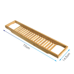 Plateau <span class=keywords><strong>de</strong></span> bain <span class=keywords><strong>en</strong></span> <span class=keywords><strong>bambou</strong></span> extensible avec support pour bougie, verre à vin, livre, support <span class=keywords><strong>de</strong></span> <span class=keywords><strong>baignoire</strong></span>, plateau <span class=keywords><strong>de</strong></span> rangement - Product Image 6