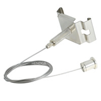 Cintres suspendus au plafond en acier inoxydable personnalisés Kits de suspension d'éclairage en fil d'accessoires d'éclairage à prix d'usine