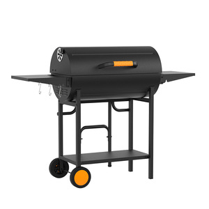 Large Multi Functional Barbecue Grill With Trolley Outdoor Patio Use Thickened Steel Frame Dual Side Cooking - Product Image 3