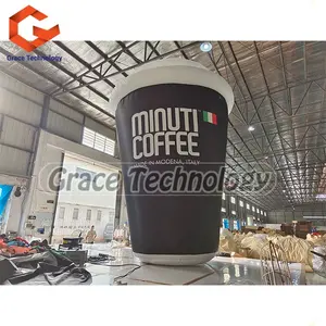 Bơm hơi khổng lồ cà phê cup mô hình quảng cáo Inflatable cup chai có thể cho ngoài trời