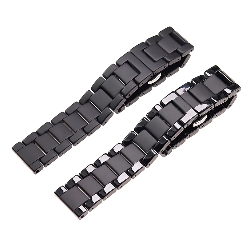 18mm 20mm 22mm black ceramic matte strap for Samsung Galaxy 42mm 46mm S3 S4 Huawei GT PRO Amazfit GT2 watch strap bracelet band