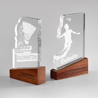 Personnalisable Creative Badminton Basketball Football Golf Outdoor Activity Awards Trophées Médailles et Plaques pour Compétitions