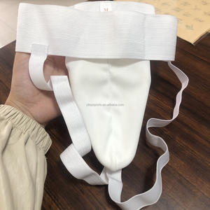 Hoge Kwaliteit Ademende Karate Lies Guard Martial Arts Protector Kruis Bescherming Wit Zwart - Product Image 4