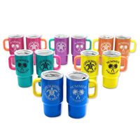 Gobelet miniature personnalisé avec logo, souvenir de plage, 2 oz, 3 oz, en acier inoxydable, verre à shot en métal