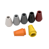 0,1 kg/467 pièces Compatible avec les blocs de construction 4589/59900 Cône 1*1 avec rainure supérieure Brique classique Jouet éducatif pour enfants Pièces d'assemblage