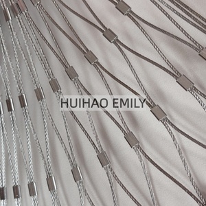 Linh hoạt dệt dây thép không gỉ Dây lưới với PVC tráng cho Zoo mạng lưới an toàn - Product Image 3
