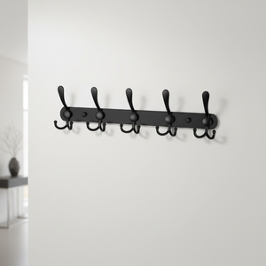 <span class=keywords><strong>Porte</strong></span>-<span class=keywords><strong>manteau</strong></span> mural multifonction en acier inoxydable robuste <span class=keywords><strong>à</strong></span> 5 crochets pour salle de bain et <span class=keywords><strong>porte</strong></span> - Product Image 1