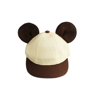 Dairui Cappello da Baseball con orecchie da orso per bambini Cappello da sole in Mesh traspirante adorabile berretto da bambino per ragazzi e ragazze abbigliamento estivo Casual - Product Image 1