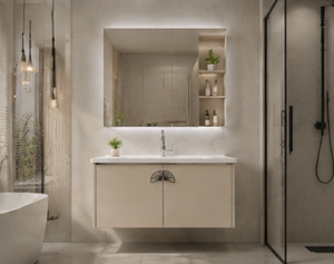 <span class=keywords><strong>Meuble</strong></span>-<span class=keywords><strong>lavabo</strong></span> mural moderne avec double vasque, miroir LED et <span class=keywords><strong>meuble</strong></span> <span class=keywords><strong>sous</strong></span>-vasque pour salle de bain - Product Image 3