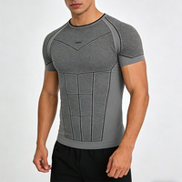 Camisetas Deportivas de Poliéster para Hombre, Lisas, sin Mangas, Cuello Redondo, Ajustadas, Transpirables y de Secado Rápido, 100% Tejido, 180