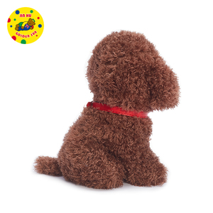 Jouet <span class=keywords><strong>caniche</strong></span> en peluche personnalisé pour chien, mignon, personnage de chien réaliste avec rembourrage en coton PP - Product Image 3