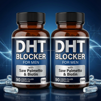 Capsules de plantes de palmier nain de marque privée OEM pour DHT Blocker Croissance des cheveux Supplément de palmier nain Soins de santé quotidiens pour adultes