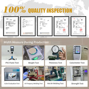 Toile de <span class=keywords><strong>bâche</strong></span> enduite de PVC épaissie tissée imperméable <span class=keywords><strong>au</strong></span> soleil imperméable à la pluie toile cirée résistante aux rayures à trois épreuves par imperméabilisation - Product Image 5