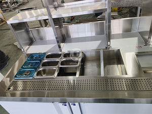 เคาน์เตอร์ร้านชานมสแตนเลสแบบพกพา ดีไซน์สวยงาม ปี 2025 - Product Image 6