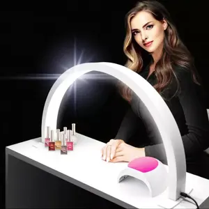 Arc Lamp LED Table Half Moon Ring Light for Nail salon