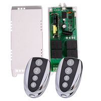 Récepteur sans fil 100 mètres 4 relais Contrôleur 433mhz 220V Récepteur RF sans fil avec télécommande sans fil