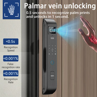 Interphone actif XSDTS Q32 compatible avec la serrure WiFi Tuya, déverrouillage par empreinte digitale, reconnaissance faciale, veine palmaire, mot de passe, carte et application pour la sécurité domestique