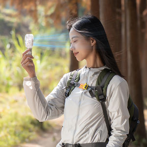 พัดลมขนาดเล็กความจุแบตเตอรี่2000mAh พัดลมระบายความร้อนพร้อมฐานใบพัด4ใบพัดพัดลมอัจฉริยะความเร็วลม<span class=keywords><strong>3</strong></span>ระดับพร้อมฐาน - Product Image 5