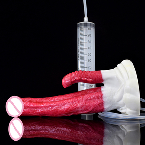 Consolador vibrador de silicona de 9 pulgadas, modos de vibración de Control remoto, consolador para perros con nudo y ventosa manos libres para hombre - Product Image 2