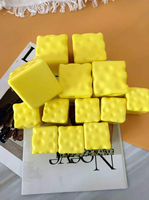 Jouet en PU en forme de cube de fromage, ultra-doux, à récupération lente, best-seller