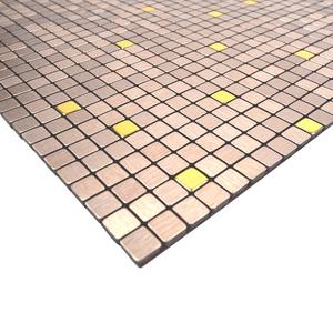 Prêt à expédier paillettes or cuivre dosseret peler et coller métal mosaïque panneau mural carrelage - Product Image 3