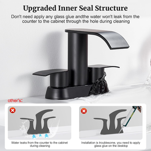 Grifo de Lavabo de Acero Inoxidable Negro con Sensor Táctil, Grifo Mezclador de un Solo Orificio para Baño - Product Image 5