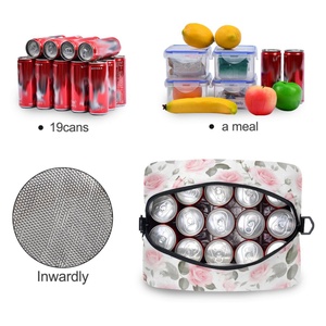 Nouveauté : Sac isotherme souple personnalisé avec motifs floraux de haute qualité, sac à déjeuner thermique mignon - Product Image 4