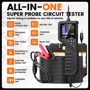Ancel Pb600 Auto Accu <span class=keywords><strong>Tester</strong></span> 12V/24V Power Sonde <span class=keywords><strong>Circuit</strong></span> <span class=keywords><strong>Tester</strong></span> Kit Elektrisch Geïntegreerd Auto Batterij Systeem Diagnostische Tools - Product Image 6