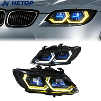 Phares HETOP E92 E93 2011-2013, double couleur, mise à niveau Série 3, DRL style Ikon, phares LED pour voiture, accessoires Plug and Play pour BMW