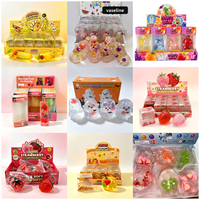 Jouet Squishy Vaseline Fruits, Jouets Anti-Stress Souples à Presser, Simulation Fraise Banane, Jouets Fidget pour Enfants, Cadeau de Fête, Vente en Gros