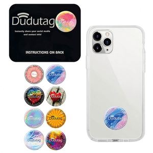 Pegatina Personalizada para Móvil de Redes Sociales, Pegatinas Personalizadas para Teléfono, Etiqueta NFC con Chip RFID, Resistente al Agua, con Recubrimiento Epoxi - Product Image 1