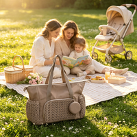 Sac à langer de voyage multifonctionnel grande capacité pour maman, vente en gros d'usine OEM ODM